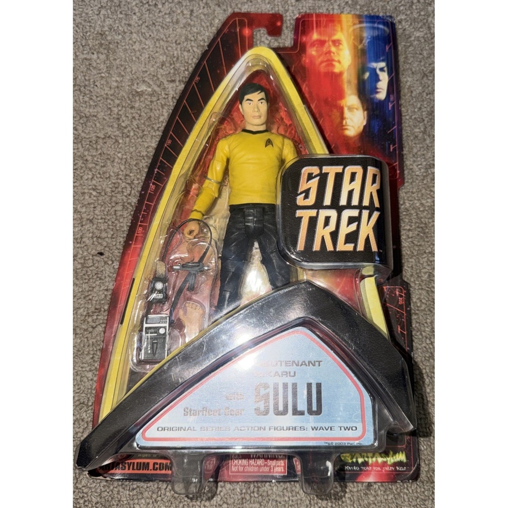 Star Trek Lt. Hikaru Sulu Starfleet Gear Figure Original Series Art Asylum 2003